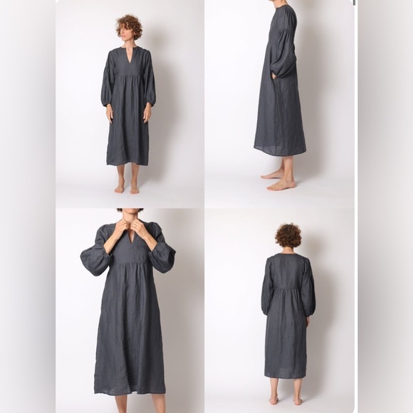 NWT Matta Women's Martina Linen Dress in white - Picture 3 of 9